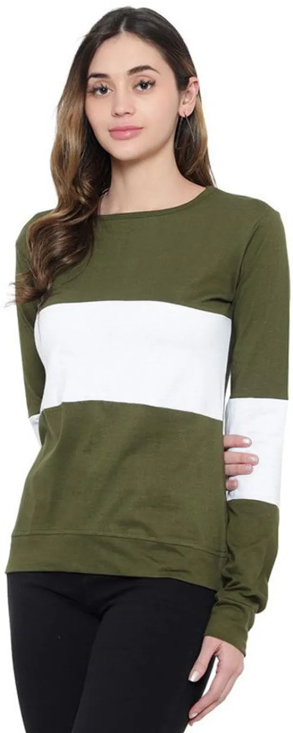 Dark_Green_&_White_Pure_Cotton_Full_Sleeve_Round_Neck_Chevron_&_Zig_Zag_Sweatshirt_For_Women