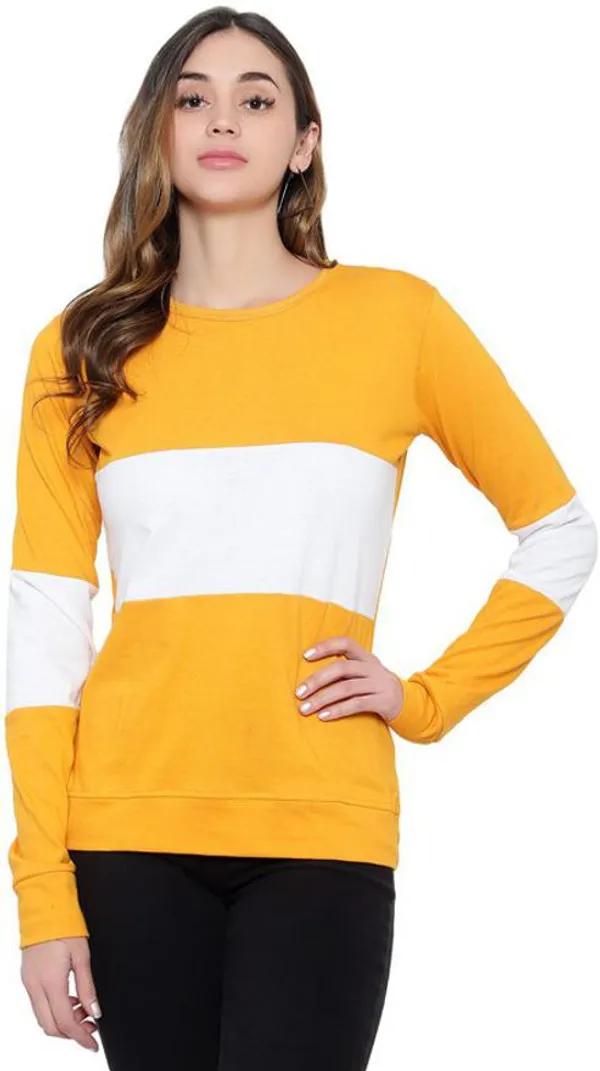 Yellow_&_White_Pure_Cotton_Full_Sleeve_Round_Neck_Chevron_&_Zig_Zag_Sweatshirt_For_Women