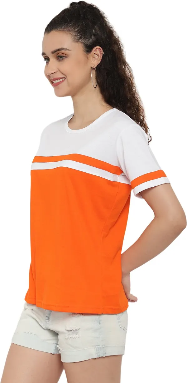 Pure_Cotton_Half_Sleeve_Colorblock_Round_Neck_Regular_T-Shirt_For_Women_(pack_Of_2)