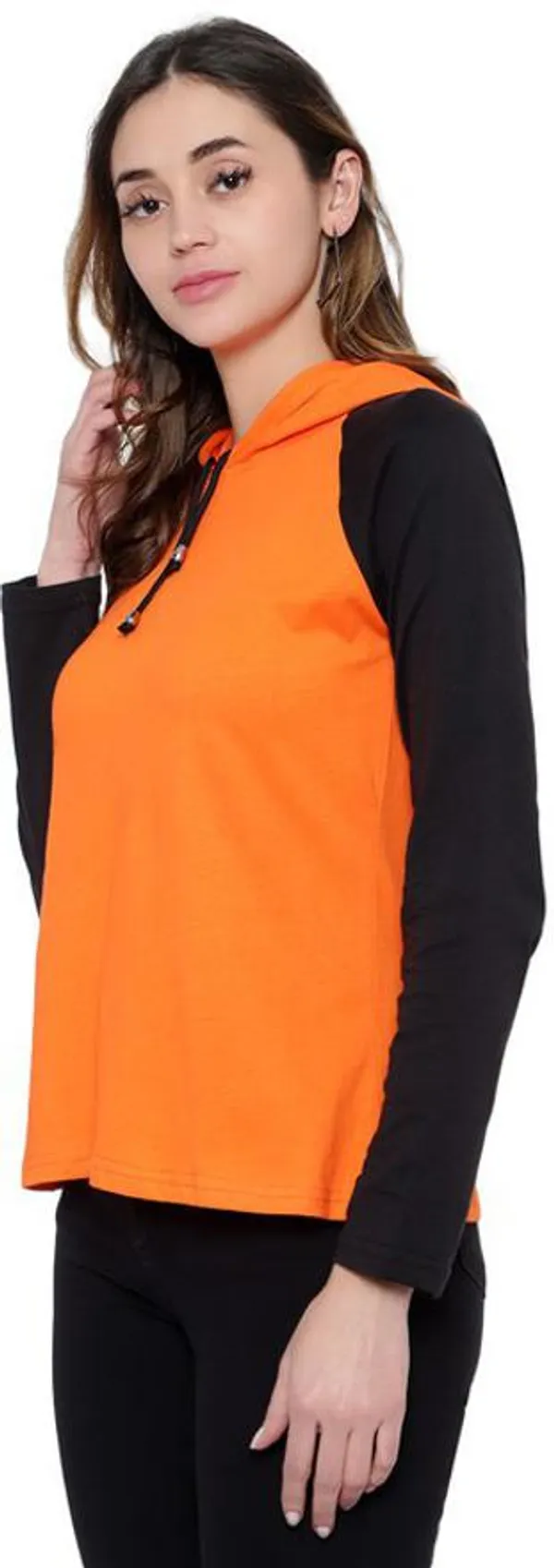 Black_&_Orange_Pure_Cotton_Full_Sleeve_Hooded_Neck_Color_Block_Sweatshirt_For_Women
