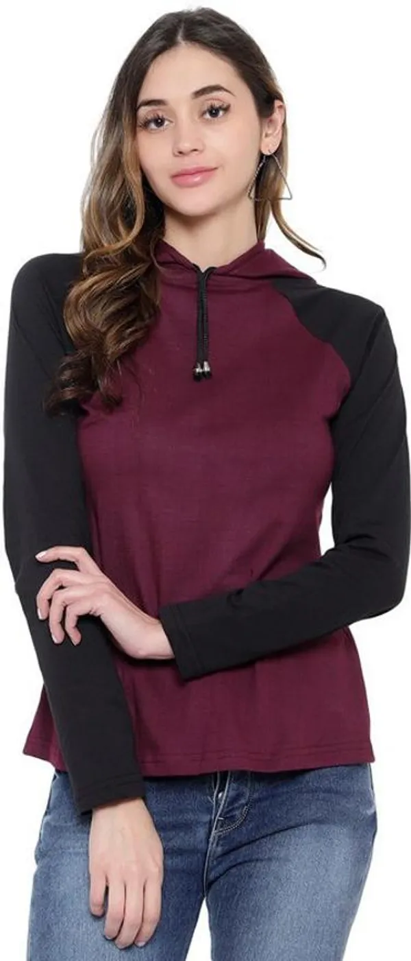 Purple_&_Black_Pure_Cotton_Full_Sleeve_Hooded_Neck_Color_Block_Sweatshirt_For_Women