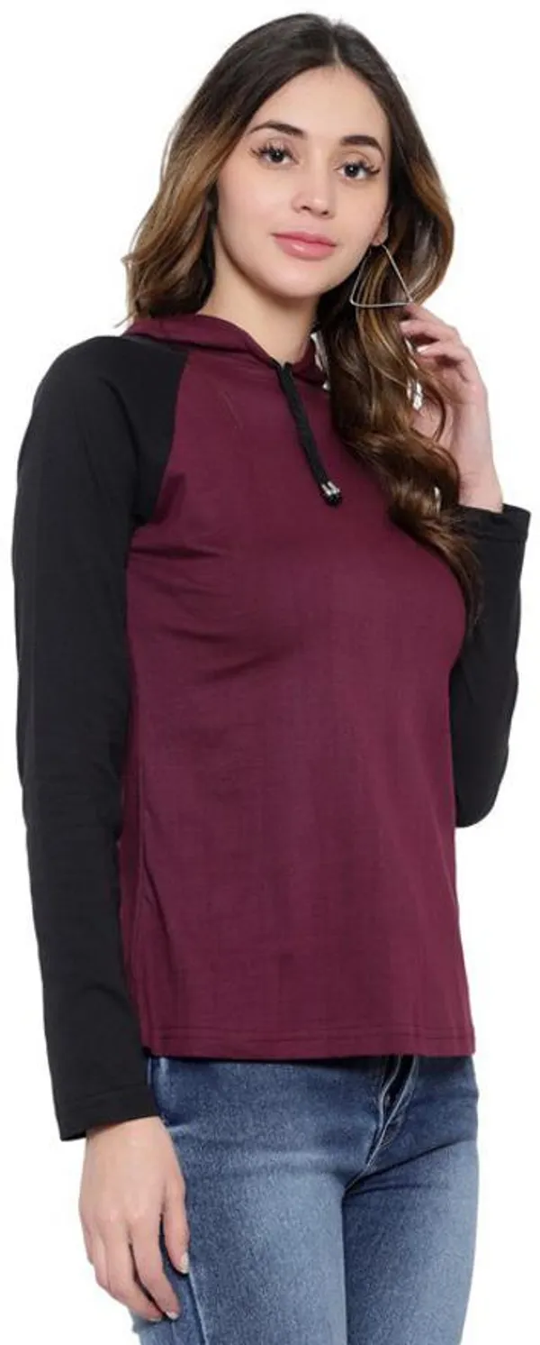 Purple_&_Black_Pure_Cotton_Full_Sleeve_Hooded_Neck_Color_Block_Sweatshirt_For_Women