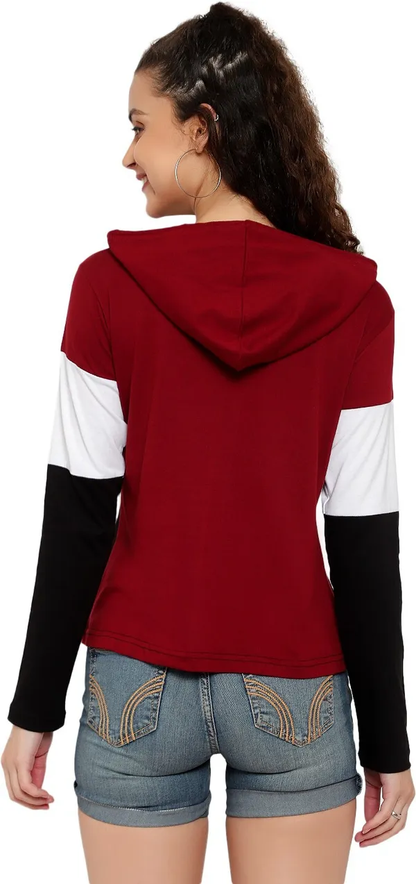 Pure_Cotton_Full_Sleeve_Colorblock_Hooded_Neck_Regular_T-Shirt_For_Women_(Pack_Of_2)
