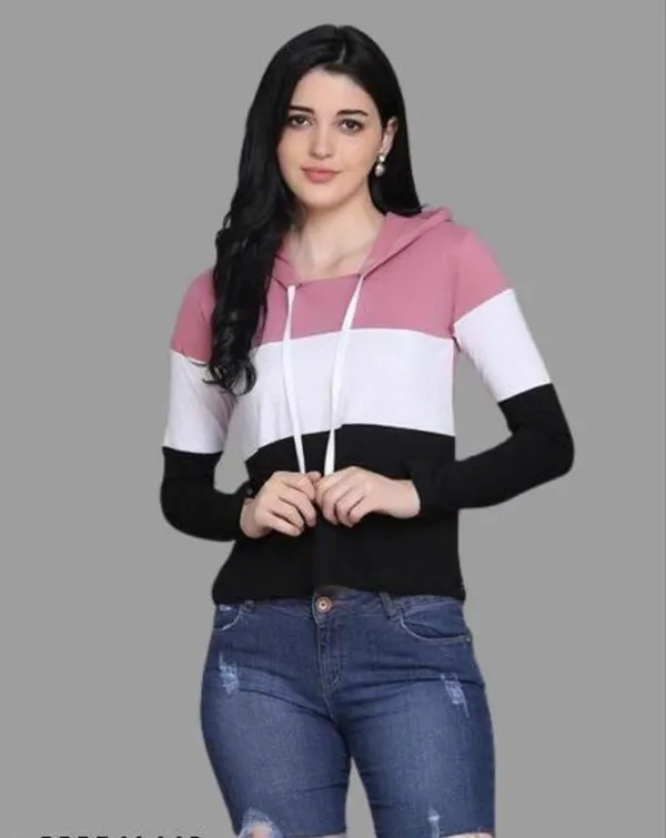 Pure_Cotton_Full_Sleeve_Colorblock_Hooded_Neck_Regular_T-Shirt_For_Women_(Pack_Of_2)