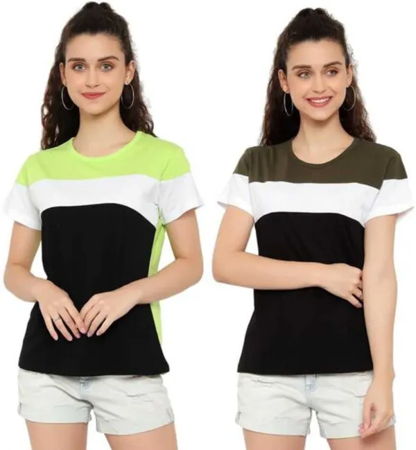 Cotton_Blend_Half_Sleeve_Colorblock_Round_Neck_Regular_T-Shirt_For_Women_(pack_Of_2)