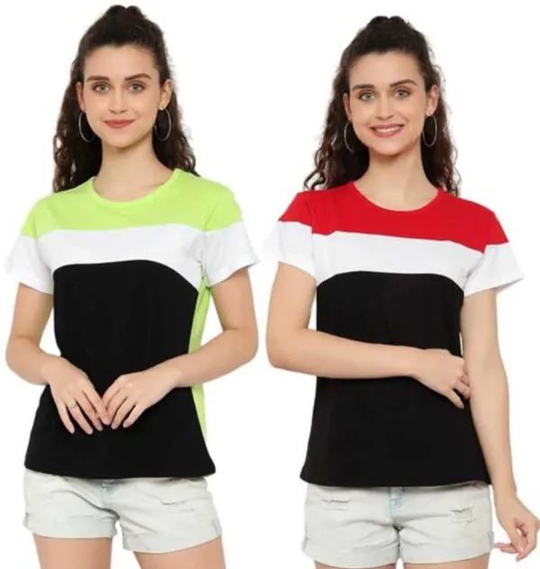 Cotton_Blend_Half_Sleeve_Colorblock_Round_Neck_Regular_T-Shirt_For_Women_(pack_Of_2)
