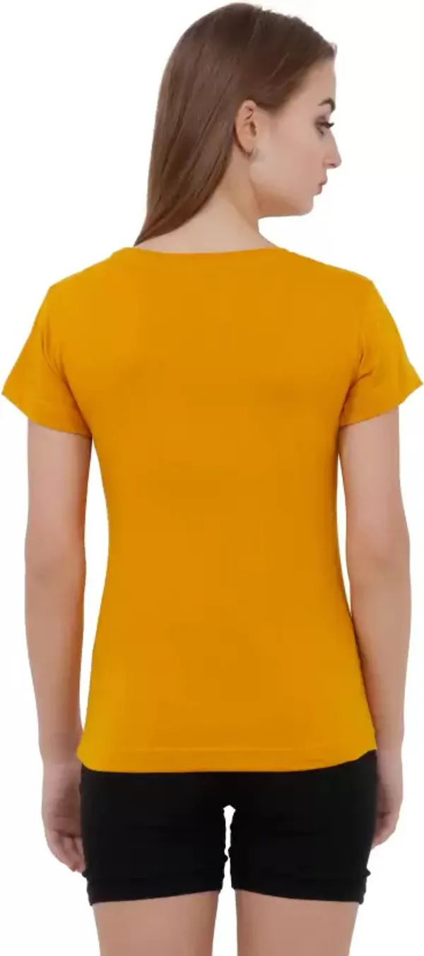 Black_Pure_Cotton_Short_Sleeve_Solid_Round_Neck_Regular_T-Shirt_For_Women