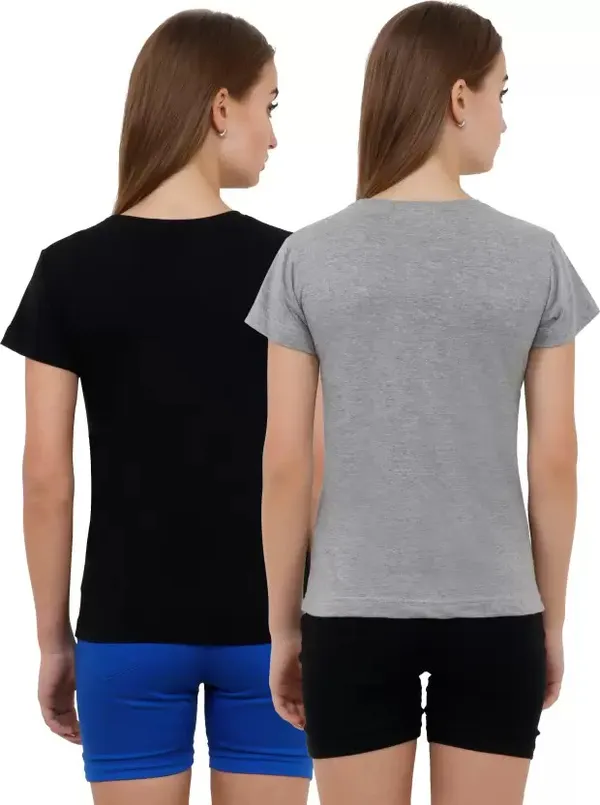Pure_Cotton_Half_Sleeve_Solid_Round_Neck_Regular_T-Shirt_For_Women_(Pack_Of_2)