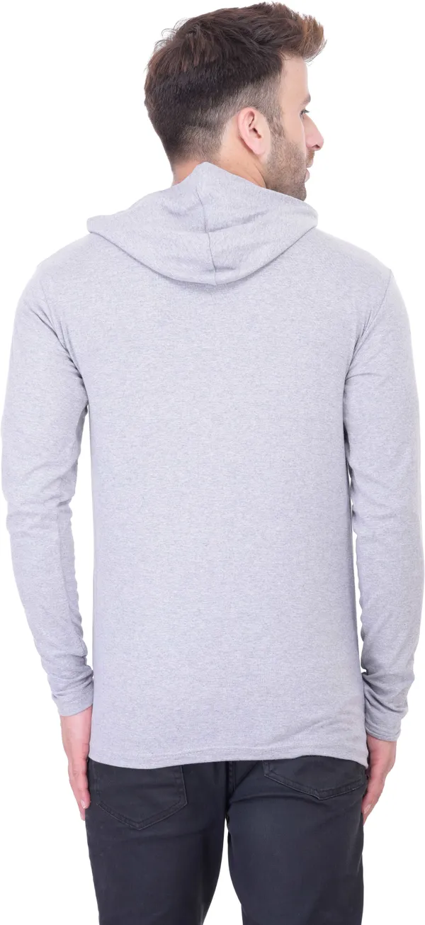 Grey_Cotton_Blend_Full_Sleeve_Solid_Hooded_Neck_Regular_T-Shirt_For_Men