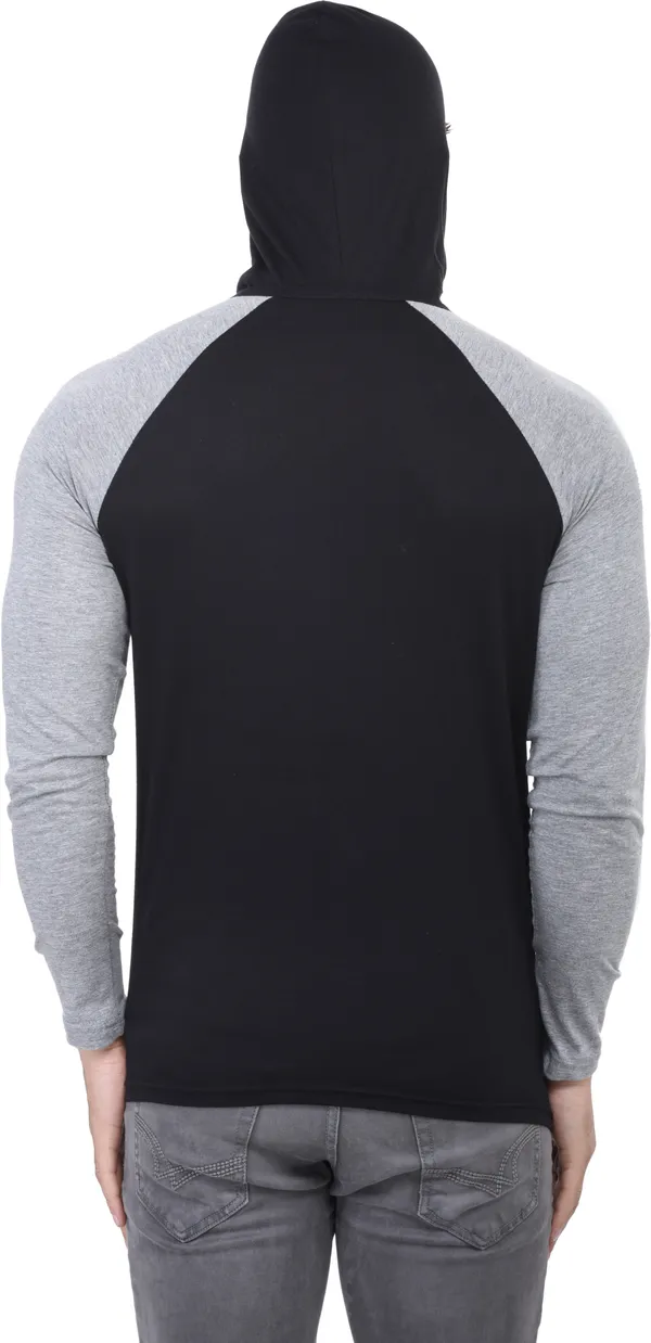 Black_Cotton_Blend_Full_Sleeve_Colorblock_Hooded_Neck_Regular_T-Shirt_For_Men