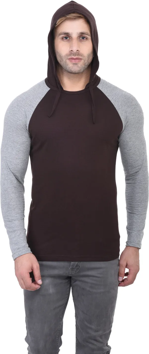 Brown_Cotton_Blend_Full_Sleeve_Solid_Round_Neck_Regular_T-Shirt_For_Men