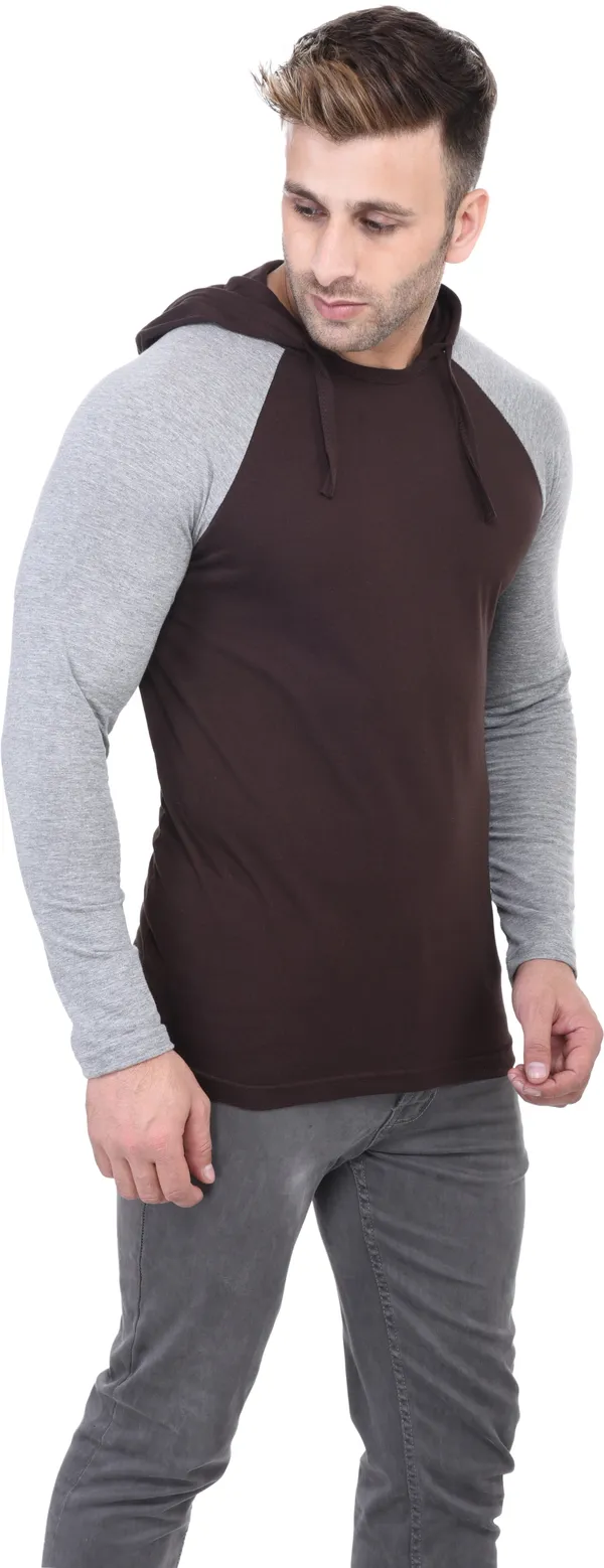 Brown_Cotton_Blend_Full_Sleeve_Solid_Round_Neck_Regular_T-Shirt_For_Men