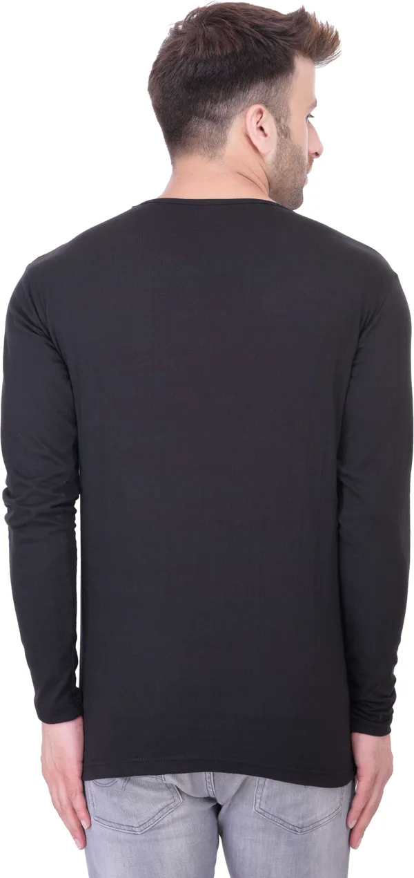 Black_Cotton_Blend_Full_Sleeve_Solid_Henley_Neck_Regular_T-Shirt_For_Men