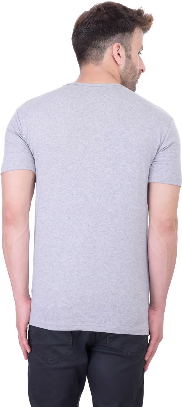 Grey_Cotton_Blend_Half_Sleeve_Solid_Round_Neck_Regular_T-Shirt_For_Men