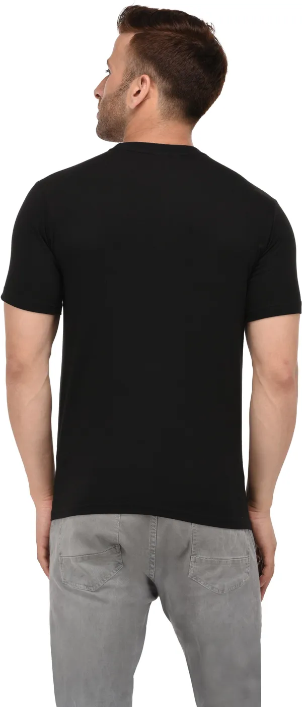 Cotton_Blend_Half_Sleeve_Solid_Round_Neck_Regular_T-Shirt_For_Men