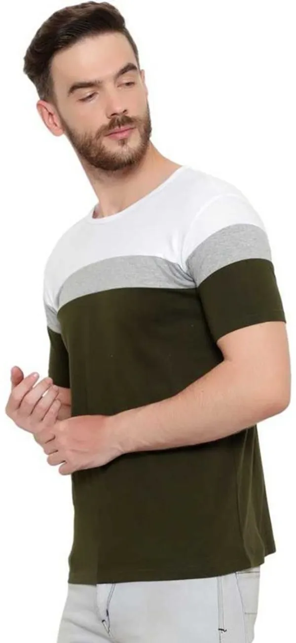 Cotton_Blend_Short_Sleeve_Colorblock_Round_Neck_Regular_T-Shirt_For_Men