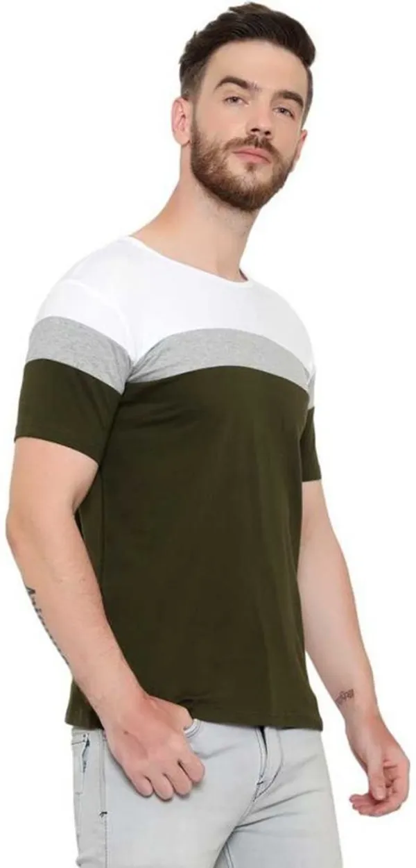 Cotton_Blend_Short_Sleeve_Colorblock_Round_Neck_Regular_T-Shirt_For_Men