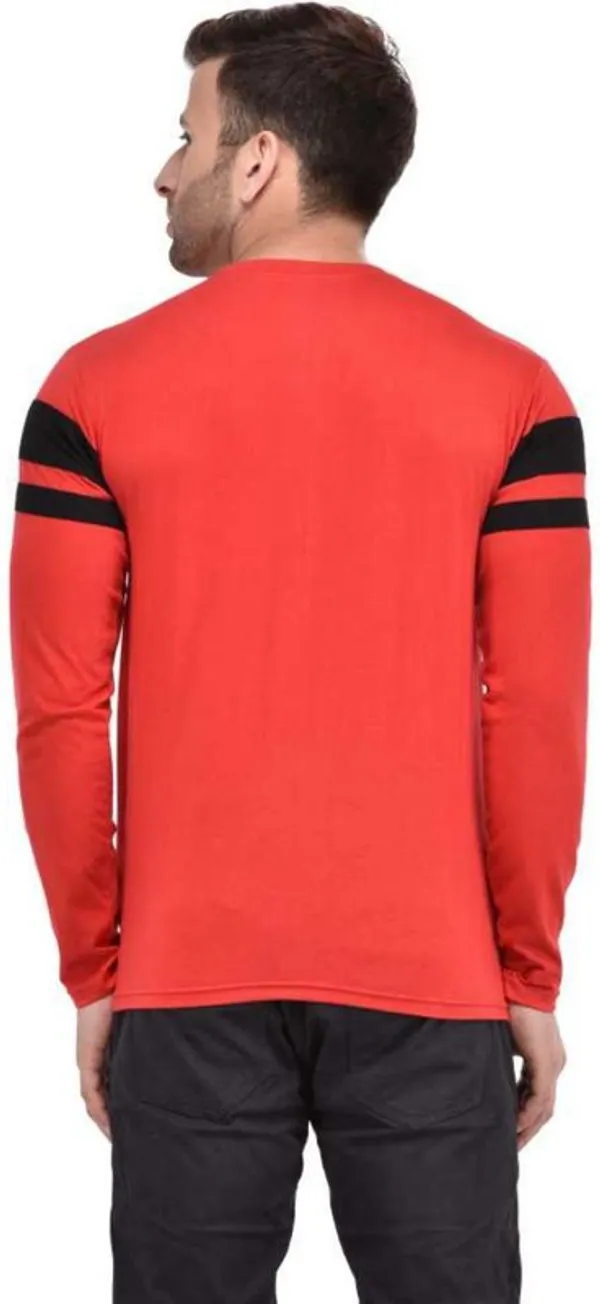 Red_&_Black_Cotton_Blend_Full_Sleeve_Colorblock_Round_Neck_Regular_T-Shirt_For_Men