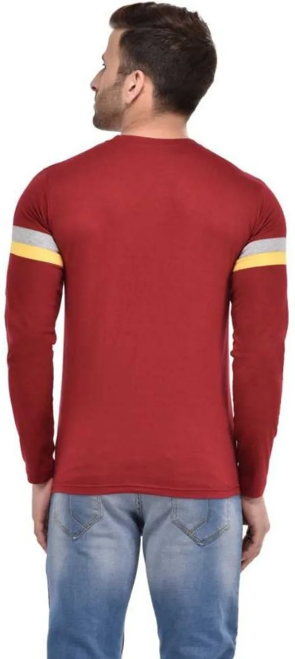 Maroon_Cotton_Blend_Full_Sleeve_Colorblock_Round_Neck_Regular_T-Shirt_For_Men