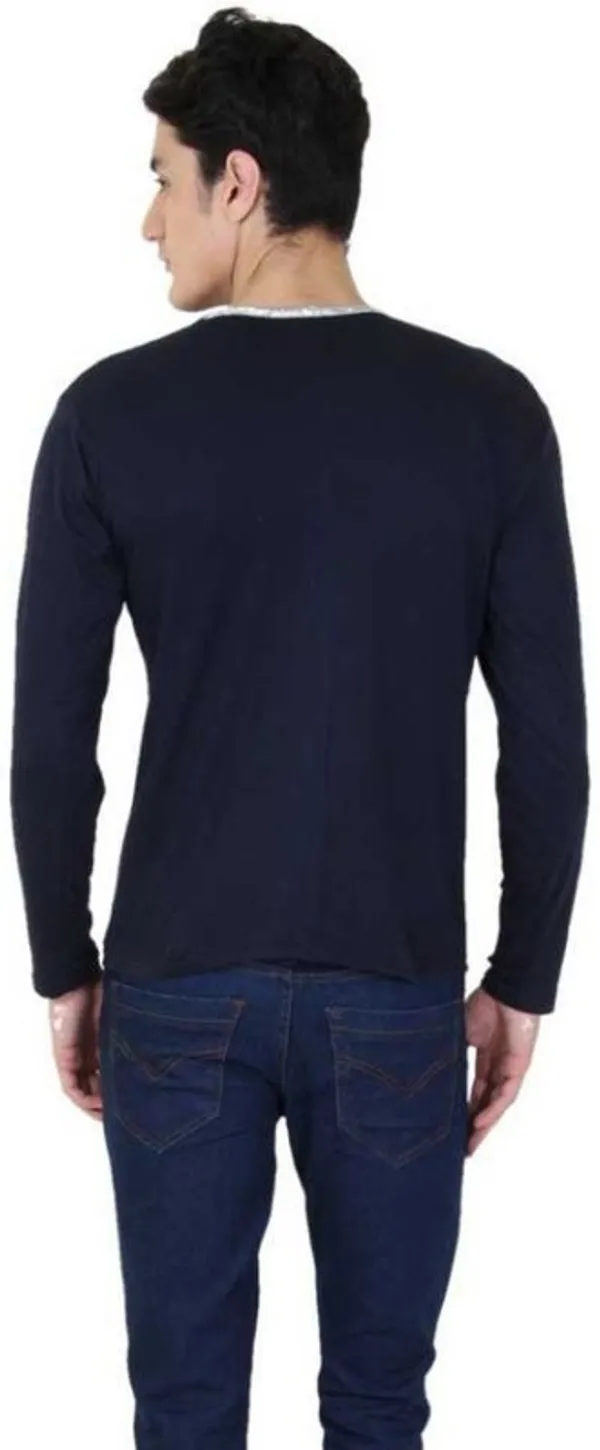Dark_Blue_Cotton_Blend_Full_Sleeve_Solid_Round_Neck_Regular_T-Shirt_For_Men