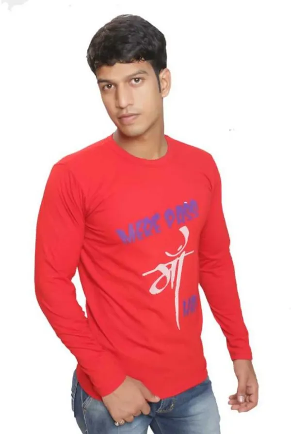 Red_Cotton_Blend_Full_Sleeve_Typography_Round_Neck_Regular_T-Shirt_For_Men