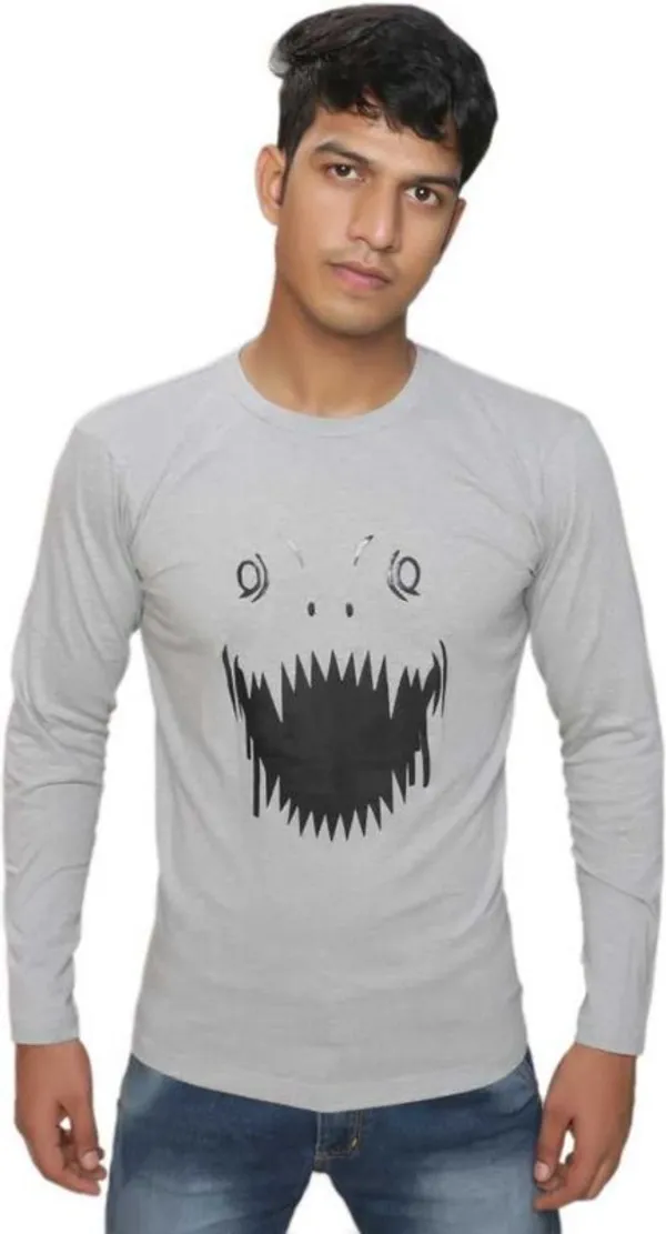 Grey_Cotton_Blend_Full_Sleeve_Printed_Round_Neck_Regular_T-Shirt_For_Men