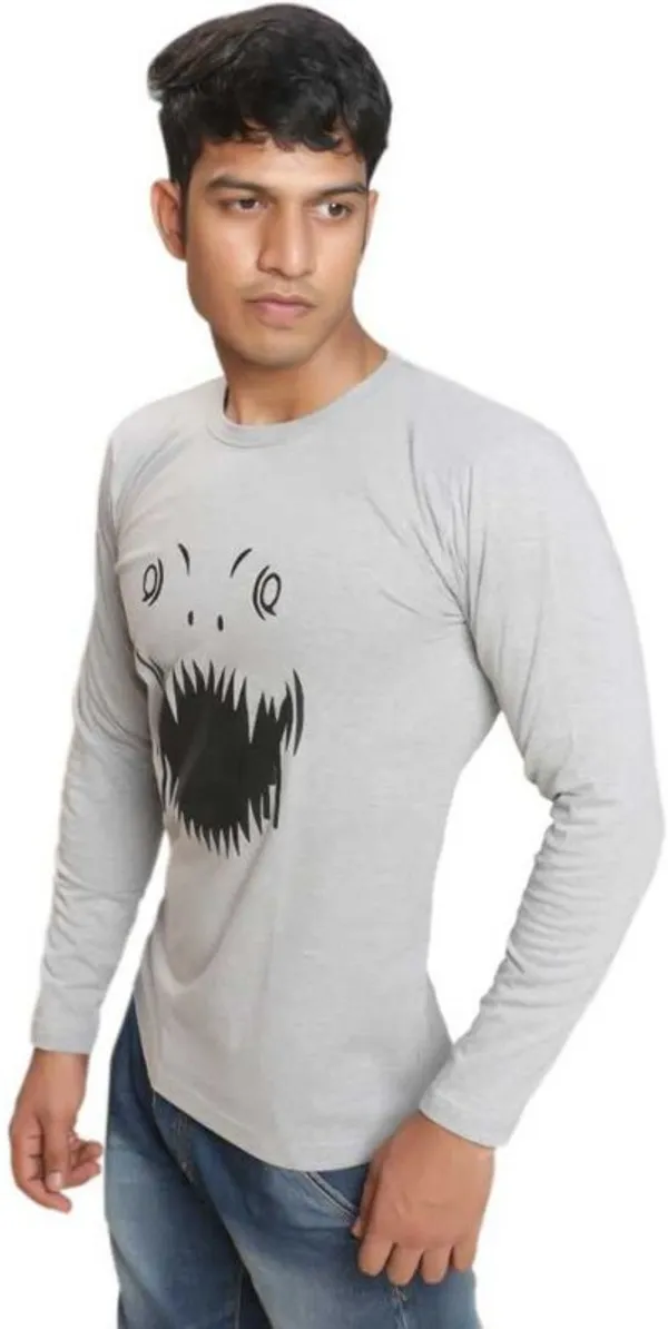 Grey_Cotton_Blend_Full_Sleeve_Printed_Round_Neck_Regular_T-Shirt_For_Men