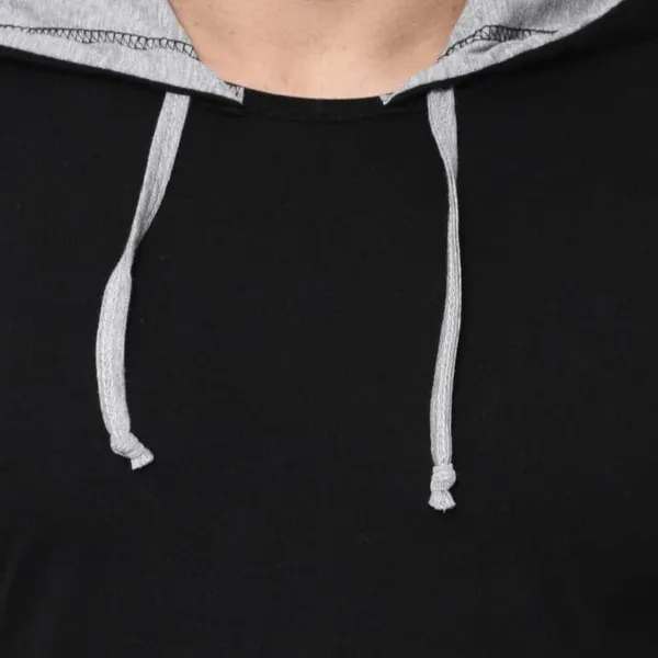 Black_Cotton_Blend_Full_Sleeve_Solid_Hooded_Neck_Regular_T-Shirt_For_Men