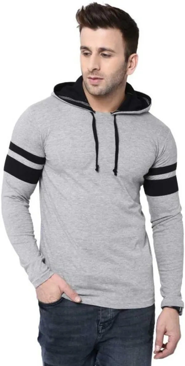 Grey_Cotton_Blend_Full_Sleeve_Colorblock_Hooded_Neck_Regular_T-Shirt_For_Men