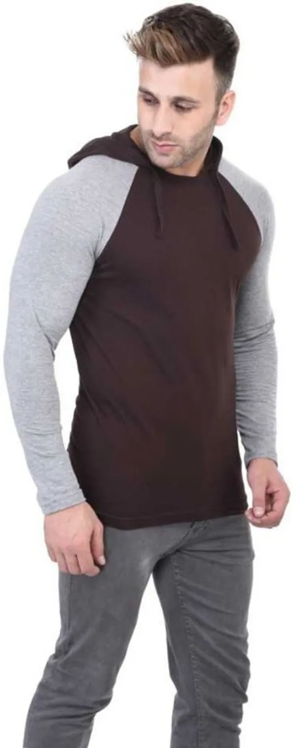 Brown_Cotton_Blend_Full_Sleeve_Colorblock_Hooded_Neck_Regular_T-Shirt_For_Men