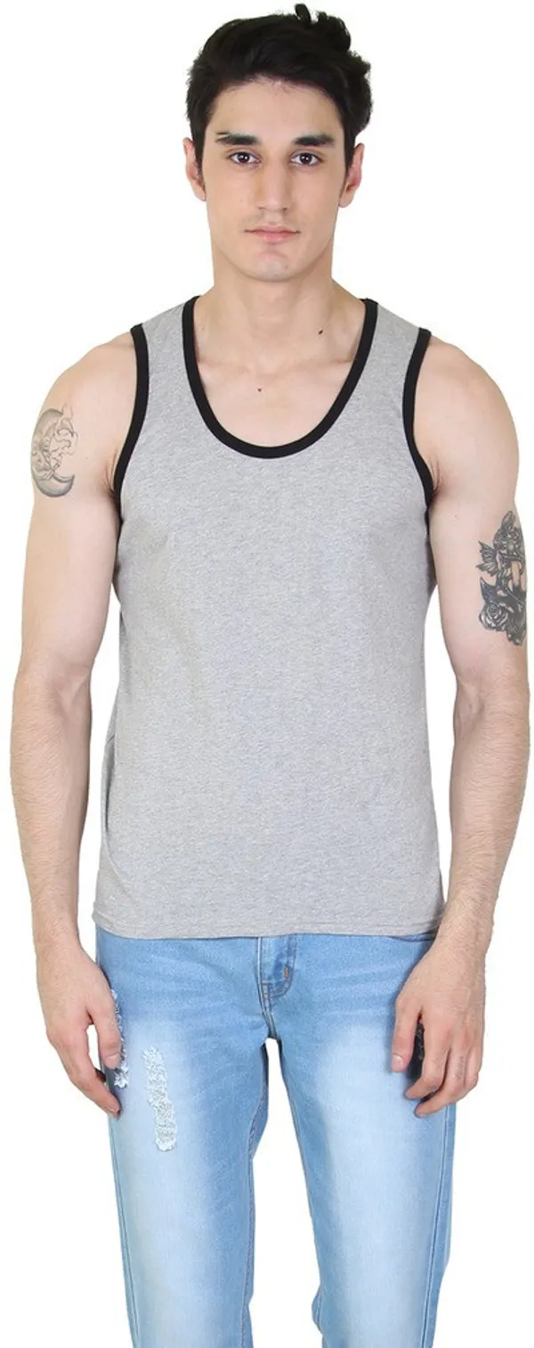 Grey_Cotton_Blend_Solid_Square_Neck_Sleeveless_Vest_For_Men