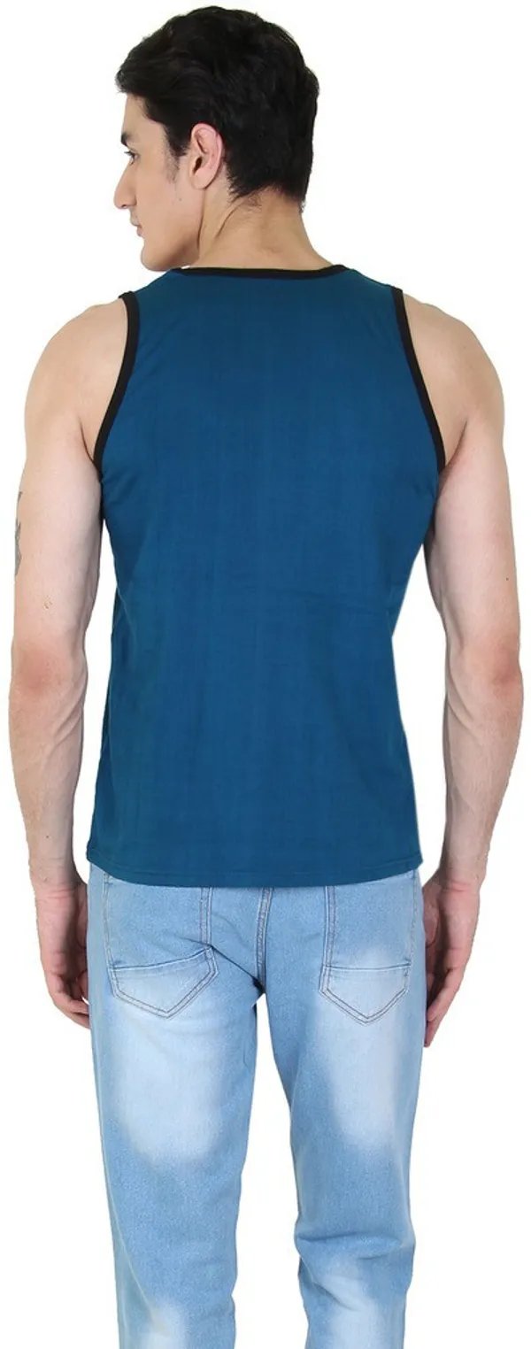 Light_Green_Cotton_Blend_Solid_Square_Neck_Sleeveless_Vest_For_Men