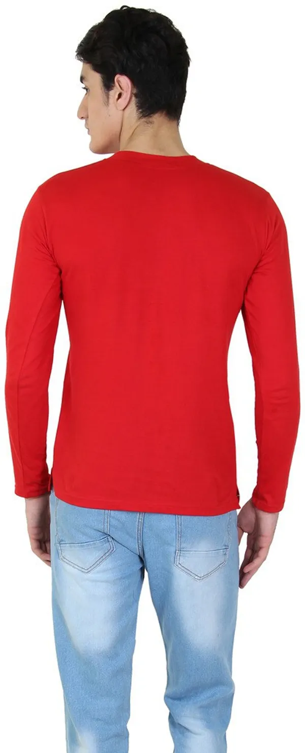 Red_Cotton_Blend_Full_Sleeve_Solid_Henley_Neck_Regular_T-Shirt_For_Men