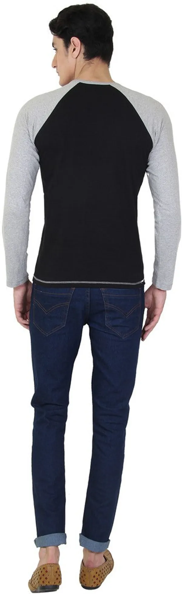 Black_Cotton_Blend_Full_Sleeve_Solid_Henley_Neck_Regular_T-Shirt_For_Men