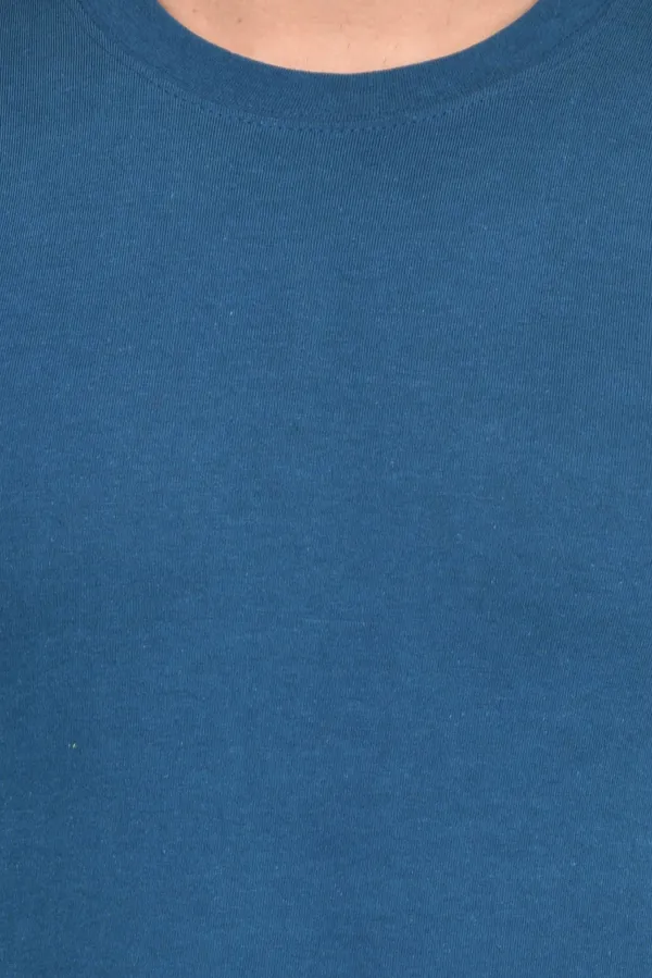Light_Blue_Cotton_Blend_Full_Sleeve_Solid_Round_Neck_Slim_T-Shirt_For_Men