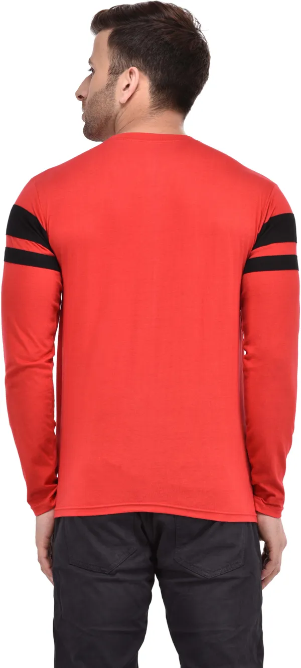 Red_Cotton_Blend_Full_Sleeve_Striped_Round_Neck_Regular_T-Shirt_For_Men