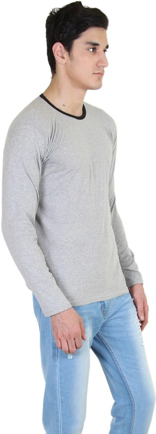 Grey_Cotton_Blend_Full_Sleeve_Solid_Round_Neck_Regular_T-Shirt_For_Men