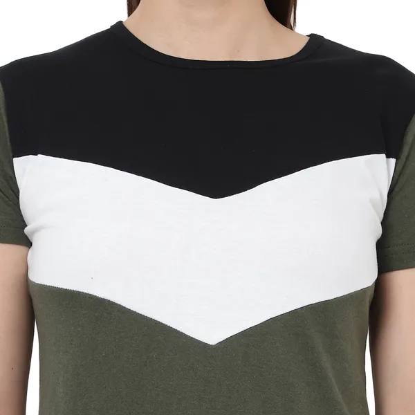 Cotton_Blend_Half_Sleeve_Colorblock_Round_Neck_Regular_T-Shirt_For_Women