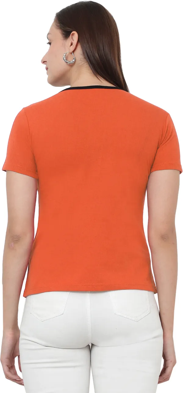 Cotton_Blend_Half_Sleeve_Colorblock_Round_Neck_Regular_T-Shirt_For_Women