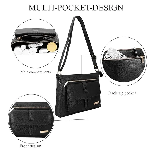 Black_Genuine_Leather_12_Inches_Tote_Bags_for_Women_|_Shoulder_Handbag_Satchel_ToteBag_|_Side_Sling_Bag_for_Women/Girls_|_Kitty_Party/Small_Travel/Shopping