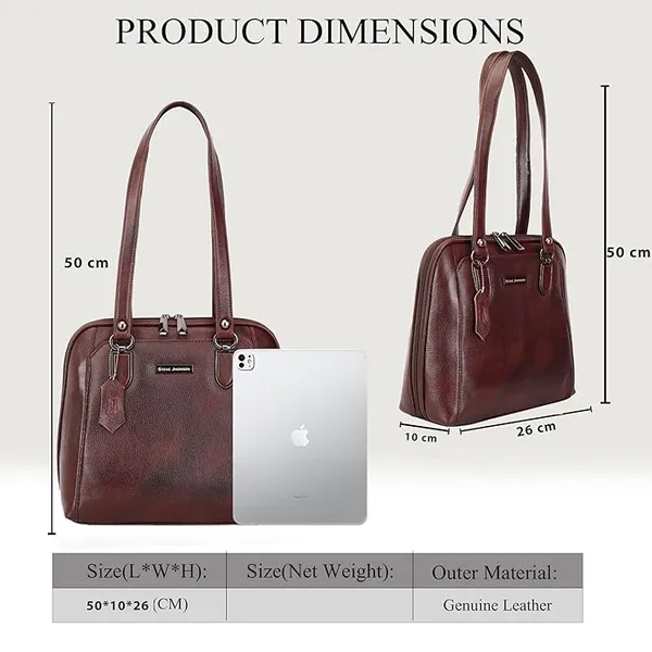 Brown_Stylish_Shoulder_Bag_for_Women_|_Fits_iPad_&_Tablet_|_Luxury_Leather_Bags_for_Women_-_12_Inches_Office_Handbag_with_Top_Handle_