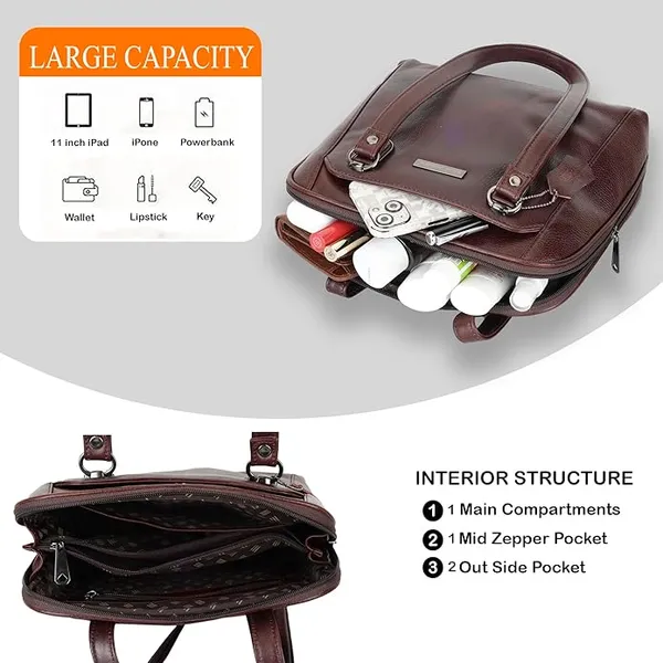 Brown_Stylish_Shoulder_Bag_for_Women_|_Fits_iPad_&_Tablet_|_Luxury_Leather_Bags_for_Women_-_12_Inches_Office_Handbag_with_Top_Handle_