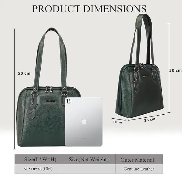 Green_Stylish_Shoulder_Bag_for_Women_|_Fits_iPad_&_Tablet_|_Luxury_Leather_Bags_for_Women_-_12_Inches_Office_Handbag_with_Top_Handle_