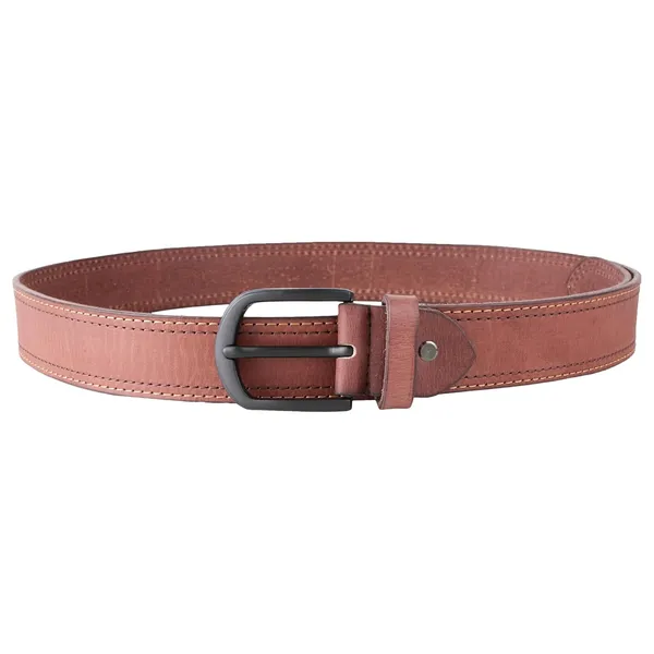 Brown_Leather_Stylish_Double_Stitched_Belt_For_Men