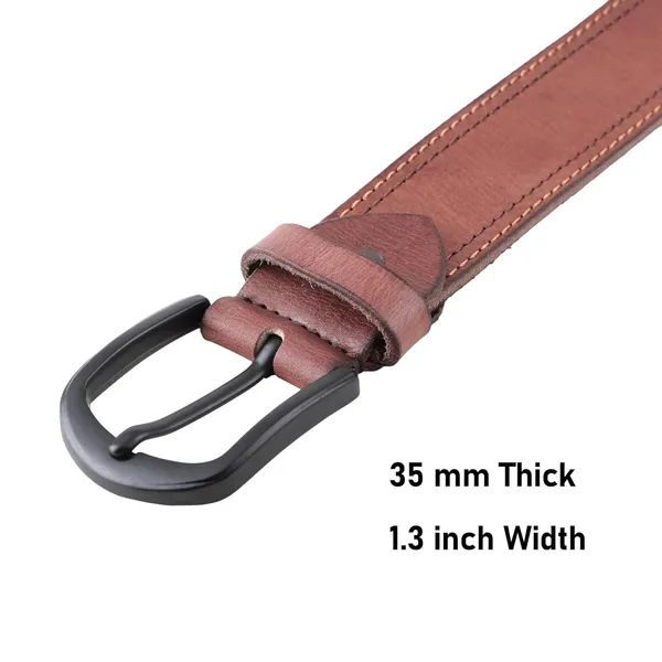 Brown_Leather_Stylish_Double_Stitched_Belt_For_Men