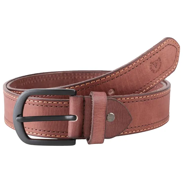 Brown_Leather_Stylish_Double_Stitched_Belt_For_Men