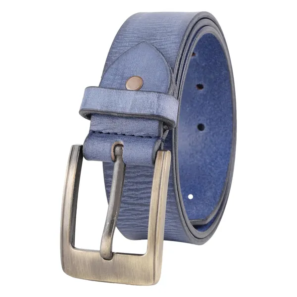 Blue_Leather_Single_Prong_Metal_Buckle_Belt_For_Men