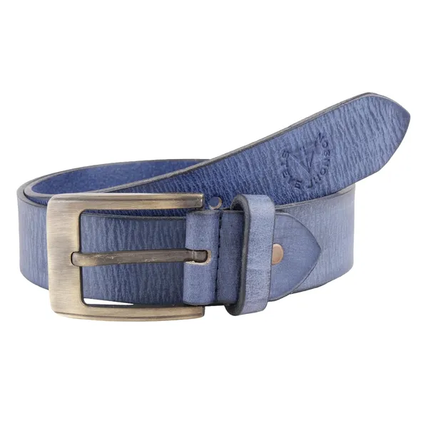 Blue_Leather_Single_Prong_Metal_Buckle_Belt_For_Men