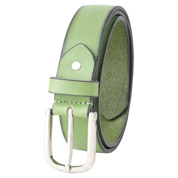 Green_Leather_Single_Prong_Metal_Buckle_Belt_For_Men