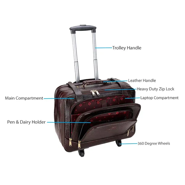 Brown_Croco_4_Wheel_Cabin_Trolley_Bag_for_Men_|_Premium_Leather_Trendy_Design_Trolley_Bag